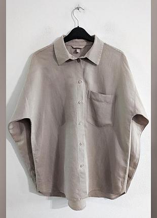 Сорочка льняна hennes and mauritz handm hm