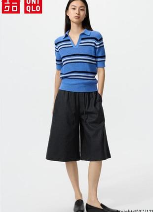 Кюлоты из льняной смеси uniqlo