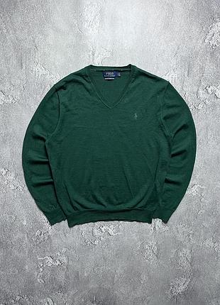 Vibtage винтажный лонгслив polo ralph lauren поло ральф лаурен big pony old money олд мани size m размер м