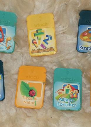 Набір навчальних картриджів vtech 7 шт. для дитячої приставки/комп'ютера (германія)