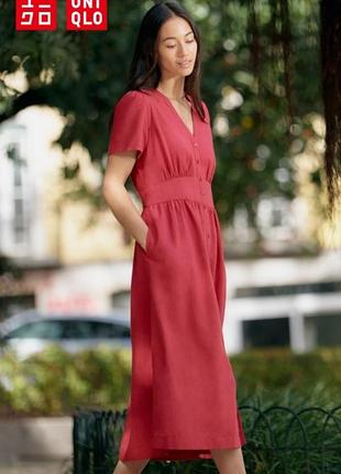Сукня з лляної суміші uniqlo