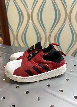 Дитячі кросівки-сліпони adidas superstar 360 (розмір 28.5 / устілка 17 см)