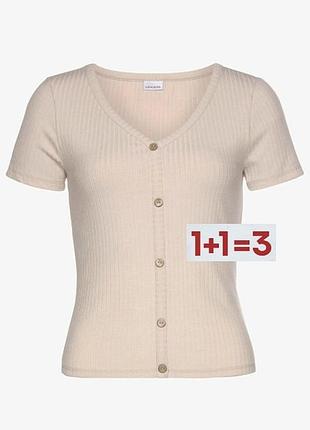 1+1=3 🎁 футболка в рубчик від  lascana