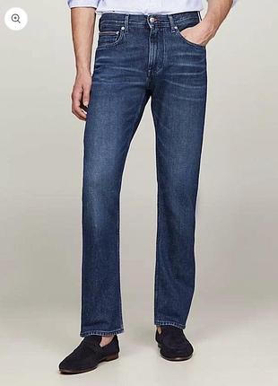 Чоловічі сині джинси tommy hilfiger оригінал mercer stretch regular fit 30/32