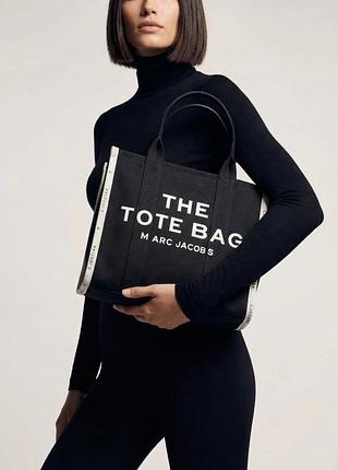 Шопер marc jacobs the jacquard large tote bag black чорний