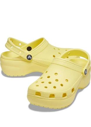 Женские сабо crocs platform clog 40 р. w10. оригинал