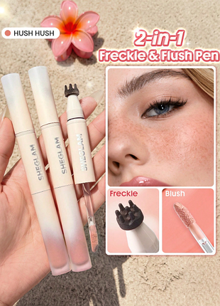 Маркер для веснянок та рум’ян sheglam sunspell freckle & flush pen — hush hush (6241)