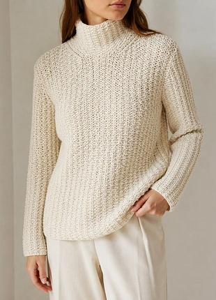 Свитер шерстяной женский di bari handknit из шерсти мериноса ручная вязкая m l