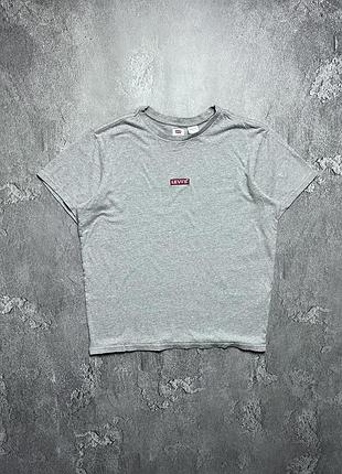 Vintage винтажная футболка levi’s левайс big center logo size m размер м