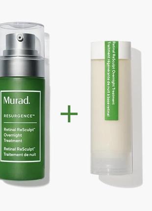 Нічна антивікова сироватка з ретиналем murad retinal resculpt overnight treatment,