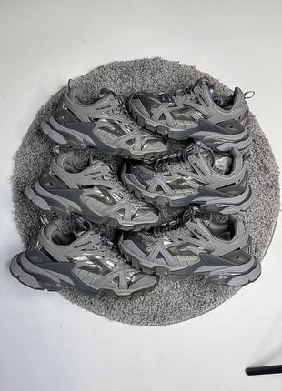 Кросівки balenciaga track 2 сірі чоловічі та жіночі 38–43 | стильні дизайнерські кросівки