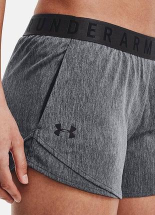Сірі спортивні шорти з високою посадкою від under armour  розмір s оригінал