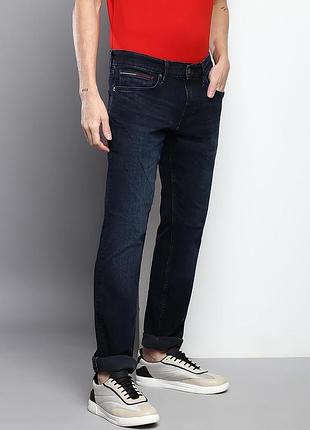 Чоловічі джинси темно сині tommy jeans slim scanton w32 l30