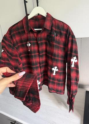 Сорочка рубашка в стилі chrome hearts