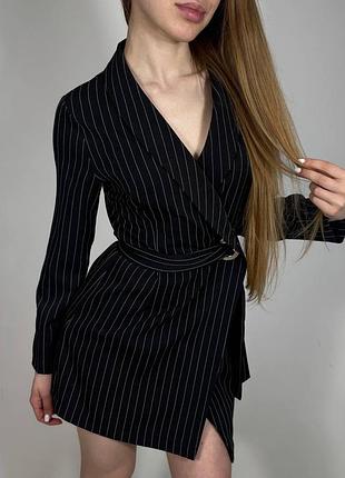 Office core міні сукня-піджак у смужку boohoo