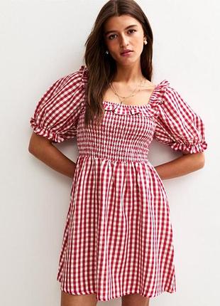 Летнее платье new look в клетку