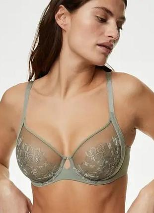 Ефектний бюстгальтер embrace з вишивкою бренд marks and spencer