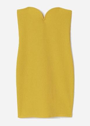 Жовта літня коротка сукня без застібки h&m