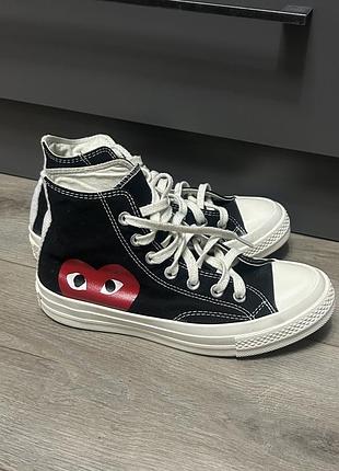 Колаборація converse x comme des garçons play chuck 70 high