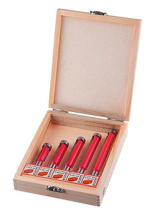 Набор фрез кромочных прямых intertool 5 шт. (ht-0076)