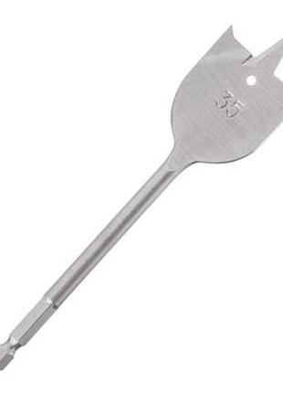 Свердло по дереву пір'яне intertool 35 x 150мм hex (sw-0035)
