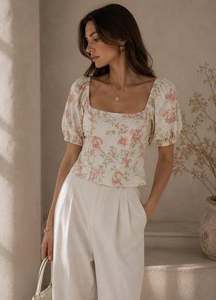 Блуза молочного кольору h&m