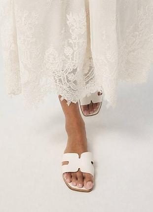 Шльопанці aldo жіночі, молочні, 39 розмір