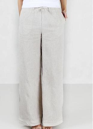 Женские льняные брюки с карманами f&amp;f uk 12 eur 40