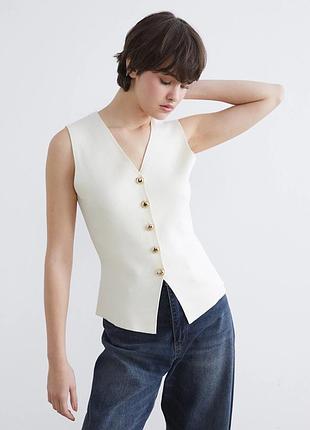 Жилет беж zara