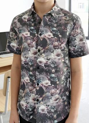 Сорочка 11-12р. 152см river island квіти