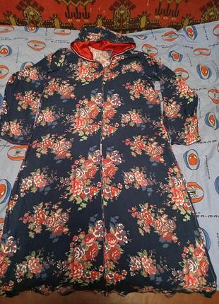Эксклюзивный марокканский кафтан джеллаба с капюшоном, макси, hand made, p. m-xl