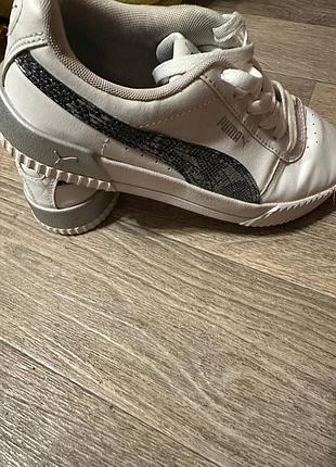 Puma кроссовки классические на шнурках белые
