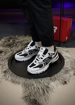 Кросівки new balance 530 (чорно-білі) 37-12