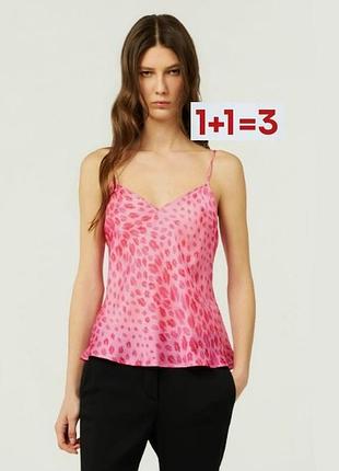 1+1=3 🎁 яскрава атласна майка у леопардовий принт на бретелях від  never fully dressed