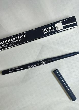 Мерехтливий олівець для очей avon смокі діамант