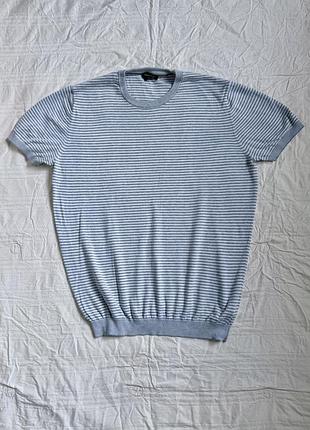 Чоловіча футболка бавовна та льон massimo dutti, l, як нова