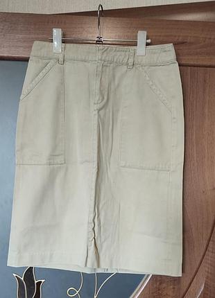 Бавовняна спідниця міді gap khakis