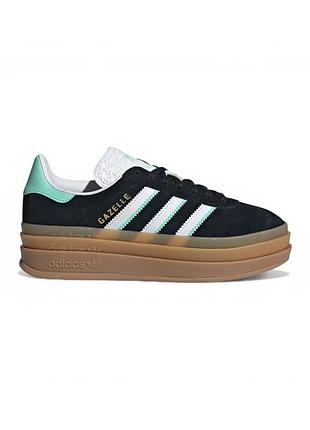 Женские кроссовки adidas gazelle bold темно-смарагдовий 36 размер