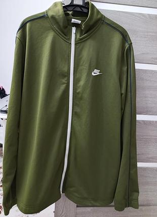 Олімпійка кофта nike m nsw spe trk suit pk колір хакі / оливкова оригінал