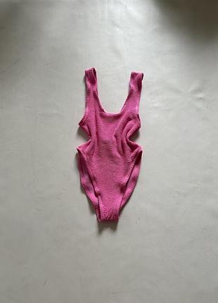 Купальник жіночий боді суцільний жатка primark xs рожевий