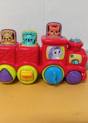 Развивающий музыкальный поезд с животными от vtech.