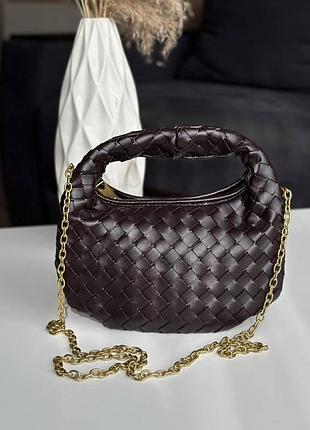 Сумка сумочка клатч кросбоди крос боди плетена шкіряна еко шкіра bottega