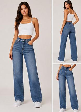 Джинси bershka denim 💙  стильні жіночі джинси bershka denim у трендовому фасоні wide leg.