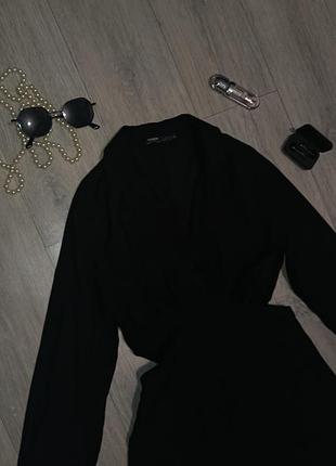 Чорна сукня-міні pull&bear з вирізами (розмір s)