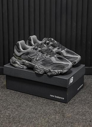 Кроссовки темные легкие удобные new balance 9060 grey