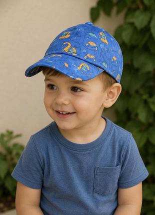 🧢 дитяча кепка з яскравим принтом 🚜🦕  стильна літня кепка для найменших, яка поєднує комфорт і яскравий дизайн.