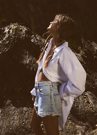 Джинсові шорти high waist trf zara