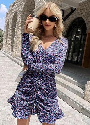 Сукня плаття в квітковий принт zara