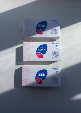Гигиенические тампоны normal clinic normal, 3 капли (16 шт) - новые