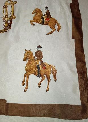 Вінтажний платок - spanische hofreitshule wein spanish riding school horses ivory b